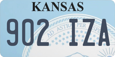 KS license plate 902IZA