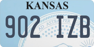 KS license plate 902IZB