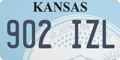 KS license plate 902IZL