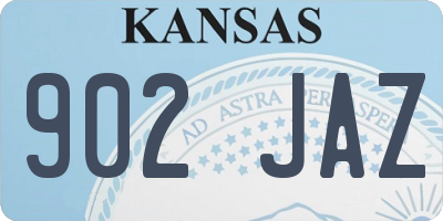 KS license plate 902JAZ
