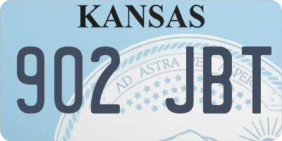 KS license plate 902JBT