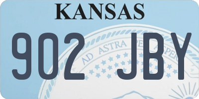 KS license plate 902JBY