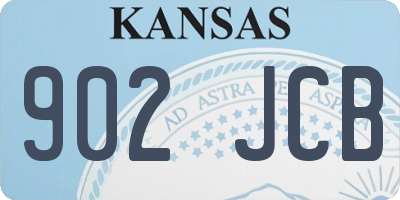 KS license plate 902JCB