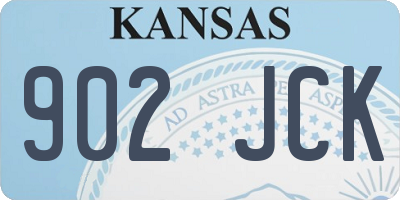 KS license plate 902JCK