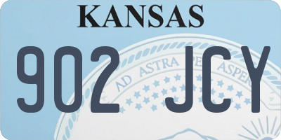 KS license plate 902JCY