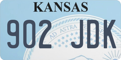 KS license plate 902JDK