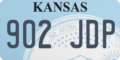 KS license plate 902JDP