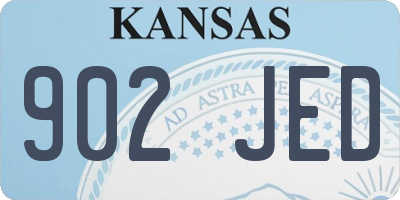 KS license plate 902JED