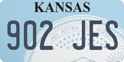 KS license plate 902JES