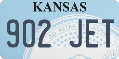 KS license plate 902JET