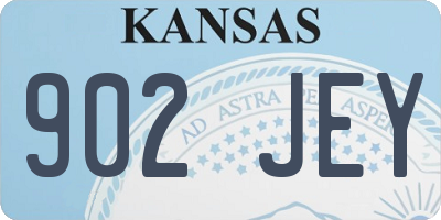 KS license plate 902JEY