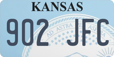 KS license plate 902JFC