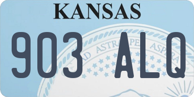 KS license plate 903ALQ
