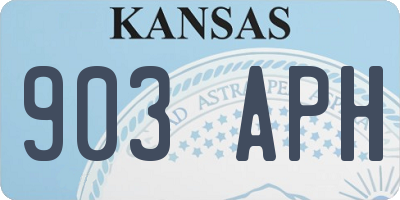 KS license plate 903APH