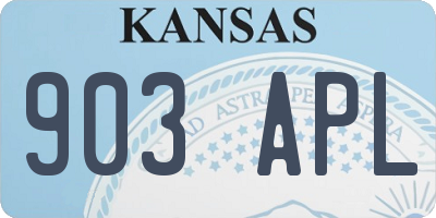 KS license plate 903APL