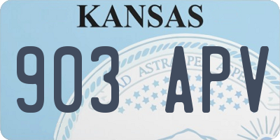 KS license plate 903APV