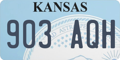 KS license plate 903AQH
