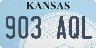 KS license plate 903AQL