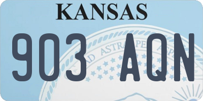 KS license plate 903AQN