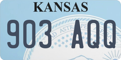 KS license plate 903AQQ