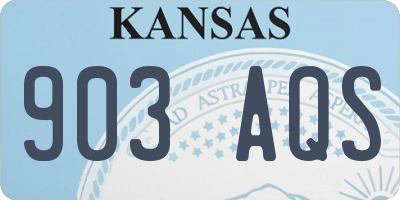 KS license plate 903AQS