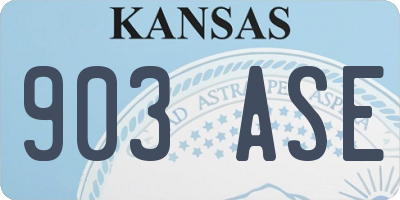 KS license plate 903ASE