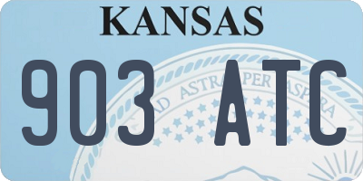 KS license plate 903ATC