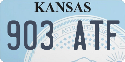 KS license plate 903ATF