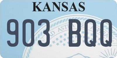 KS license plate 903BQQ