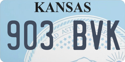 KS license plate 903BVK