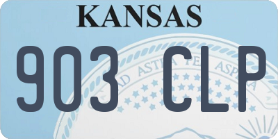KS license plate 903CLP