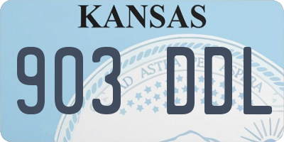 KS license plate 903DDL