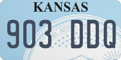 KS license plate 903DDQ