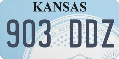 KS license plate 903DDZ