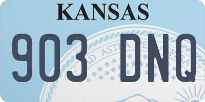 KS license plate 903DNQ