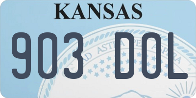 KS license plate 903DOL