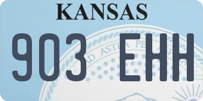 KS license plate 903EHH