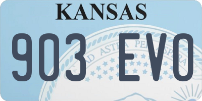 KS license plate 903EVO