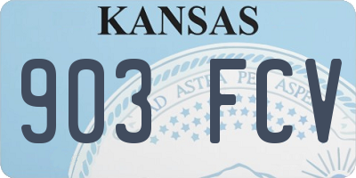 KS license plate 903FCV