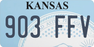 KS license plate 903FFV