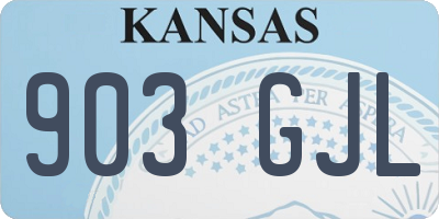 KS license plate 903GJL