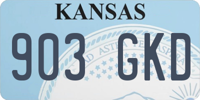 KS license plate 903GKD