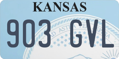 KS license plate 903GVL