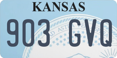 KS license plate 903GVQ