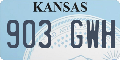 KS license plate 903GWH
