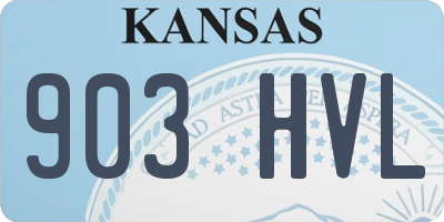 KS license plate 903HVL
