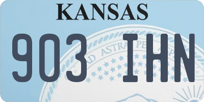 KS license plate 903IHN
