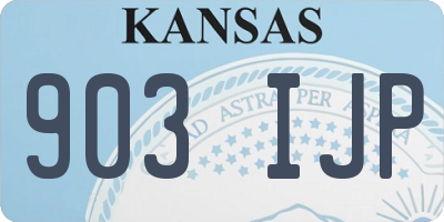 KS license plate 903IJP