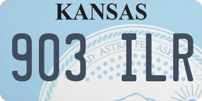 KS license plate 903ILR