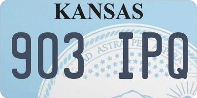KS license plate 903IPQ